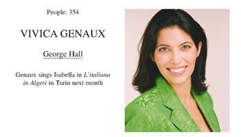 Vivica Genaux - interview with George Hall of Opera UK