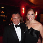 Layla Claire with Hildegard Behrens Foundation founder Gaston Ormazaba;