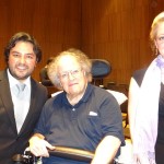 Tenor Mario Chang and soprano Emalie Savoy with Maestro James Levine