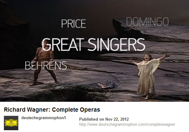 Great Singers: Wagner Operas on Deutsche Gramophon