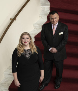 2021 HBF prize winner Jessica Faselt with foundation Chairman Dr. Gaston Ormazabal