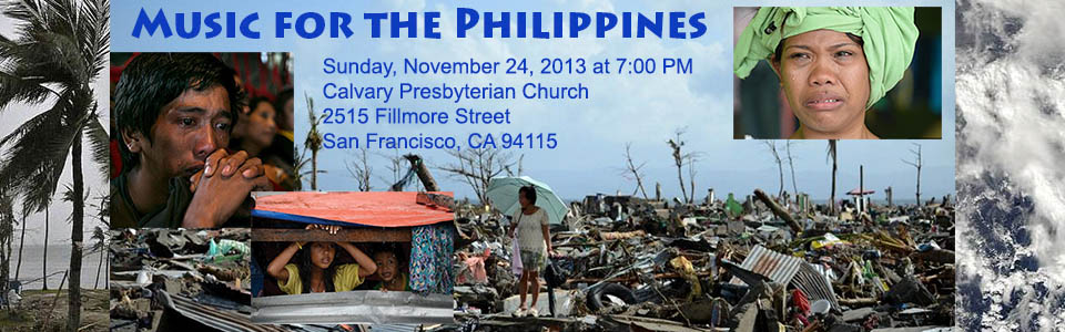 Benefit concert in San Francisco for typhoon victims of the Philippines