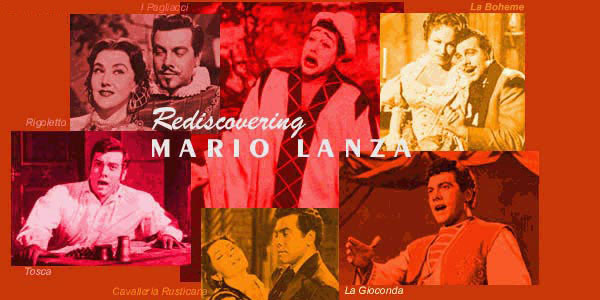 images of tenor Mario Lanza singing operatic roles